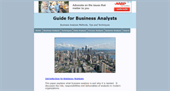 Desktop Screenshot of business-analyst.net